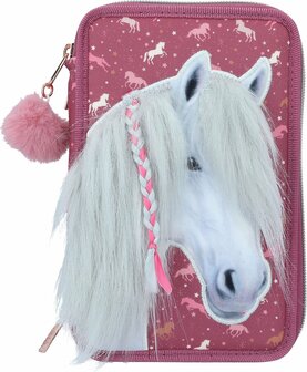 Miss Melody 3-vaks etui WILD HORSES