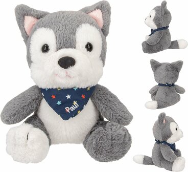 SNUKIS knuffel wolf Paul - 18 cm