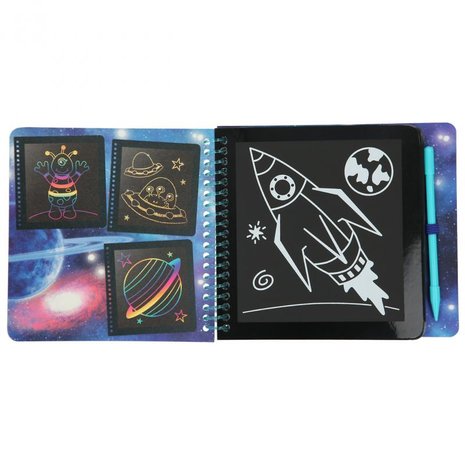 Mini Magic Scratch Book Space