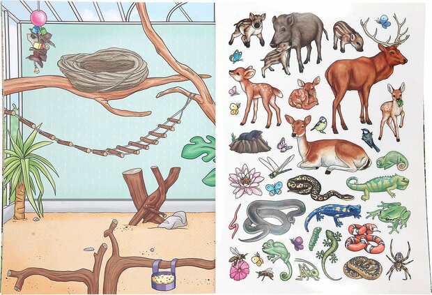 Create your Animal World stickerboek