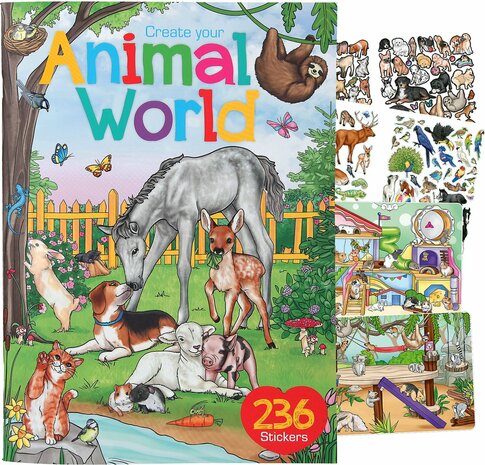 Create your Animal World stickerboek